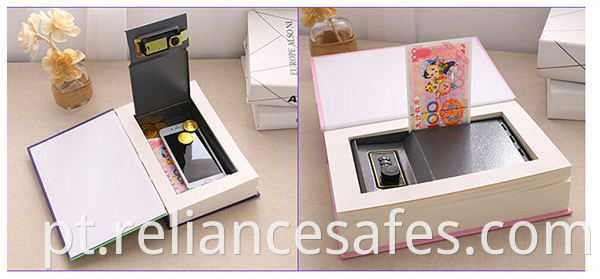 strongbox metal secret key book safe box